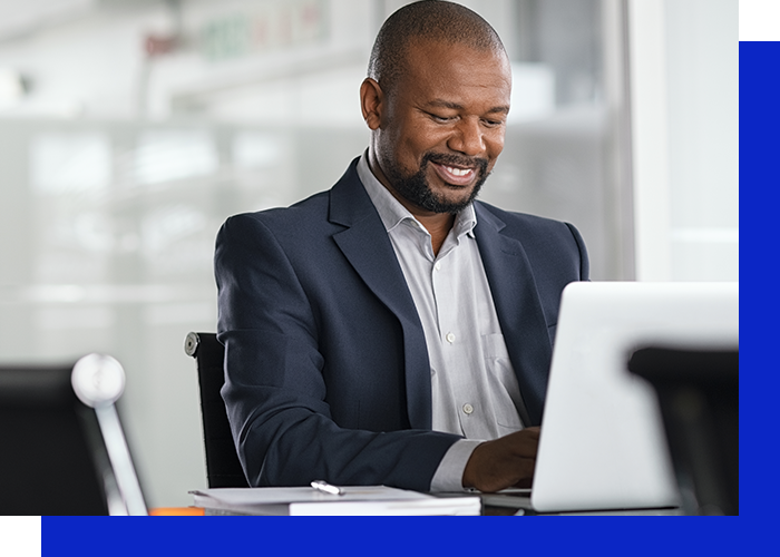 Page Image C image of a man using a laptop